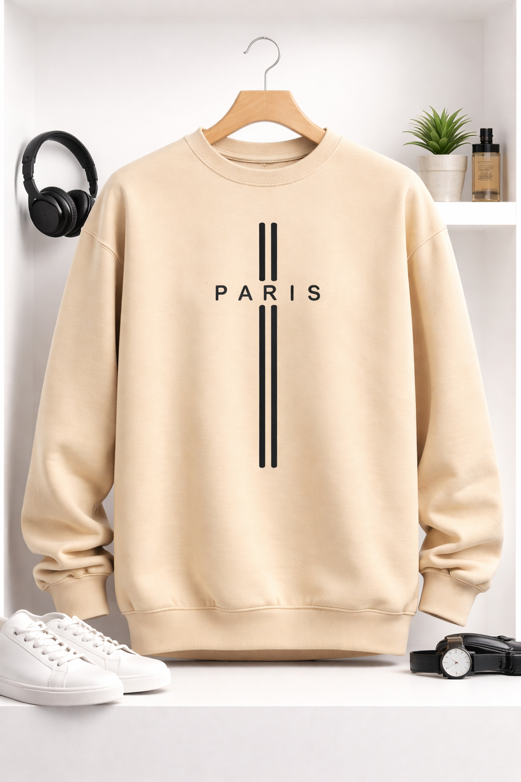 Moletom Minimalista Paris – Streetwear Unissex Premium