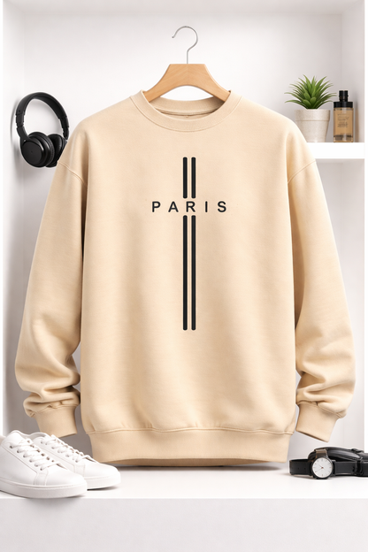 Moletom Minimalista Paris – Streetwear Unissex Premium