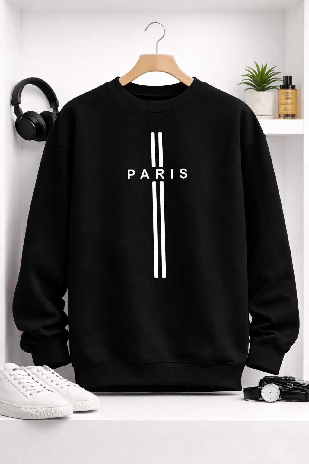 Moletom Minimalista Paris – Streetwear Unissex Premium