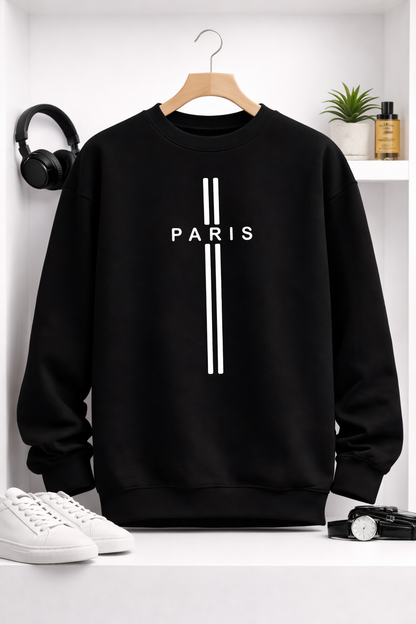 Moletom Minimalista Paris – Streetwear Unissex Premium