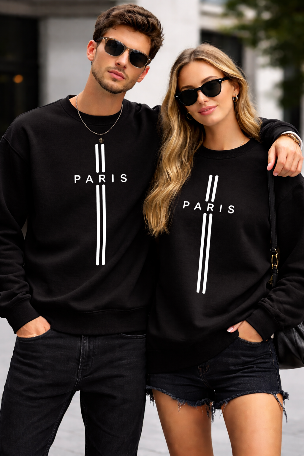 Moletom Minimalista Paris – Streetwear Unissex Premium